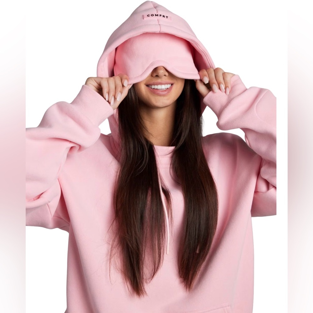 Comfrt *NEW* Airplane Mode Travel Hoodie Petal Size Small